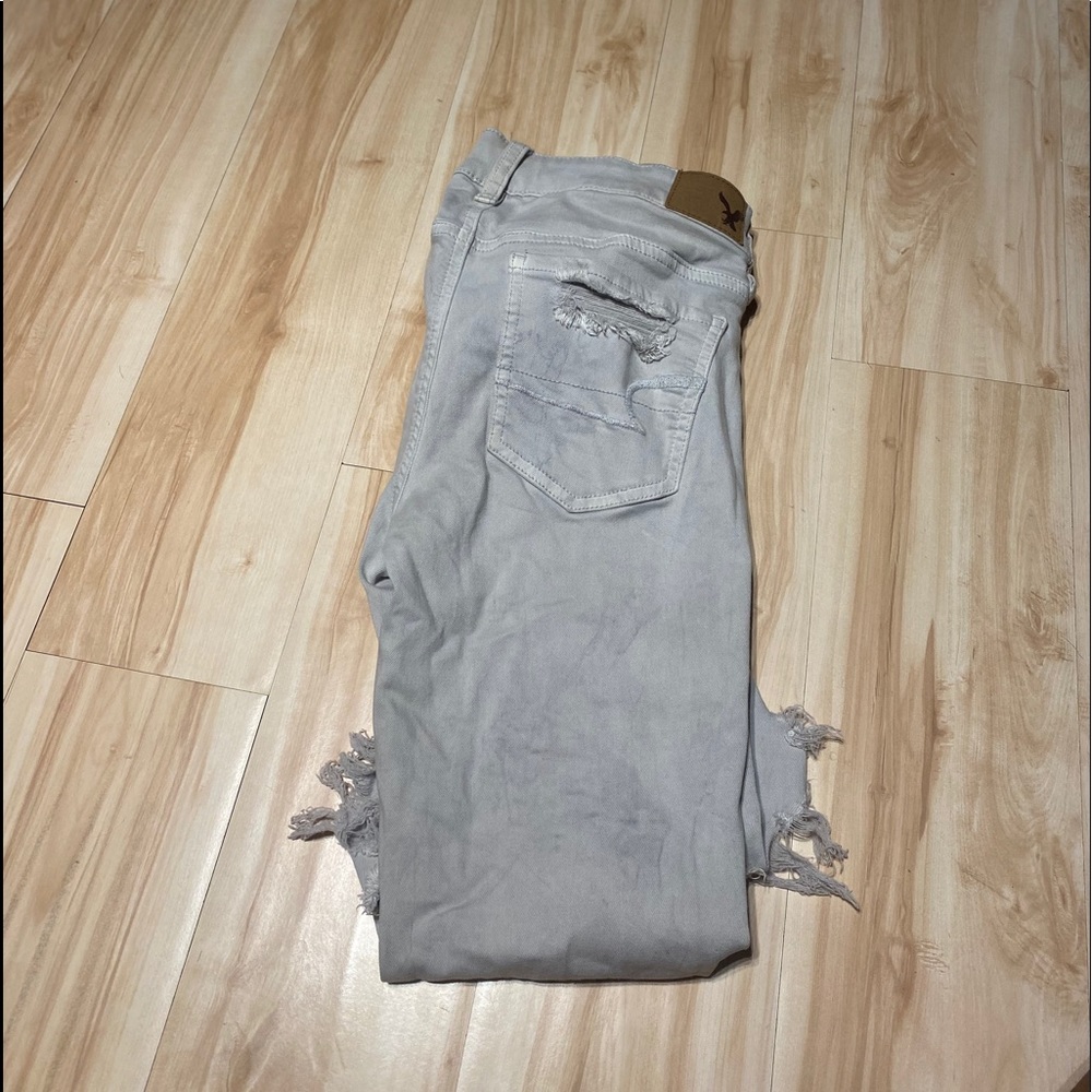 Acid Wash/Distress AE Jeggings